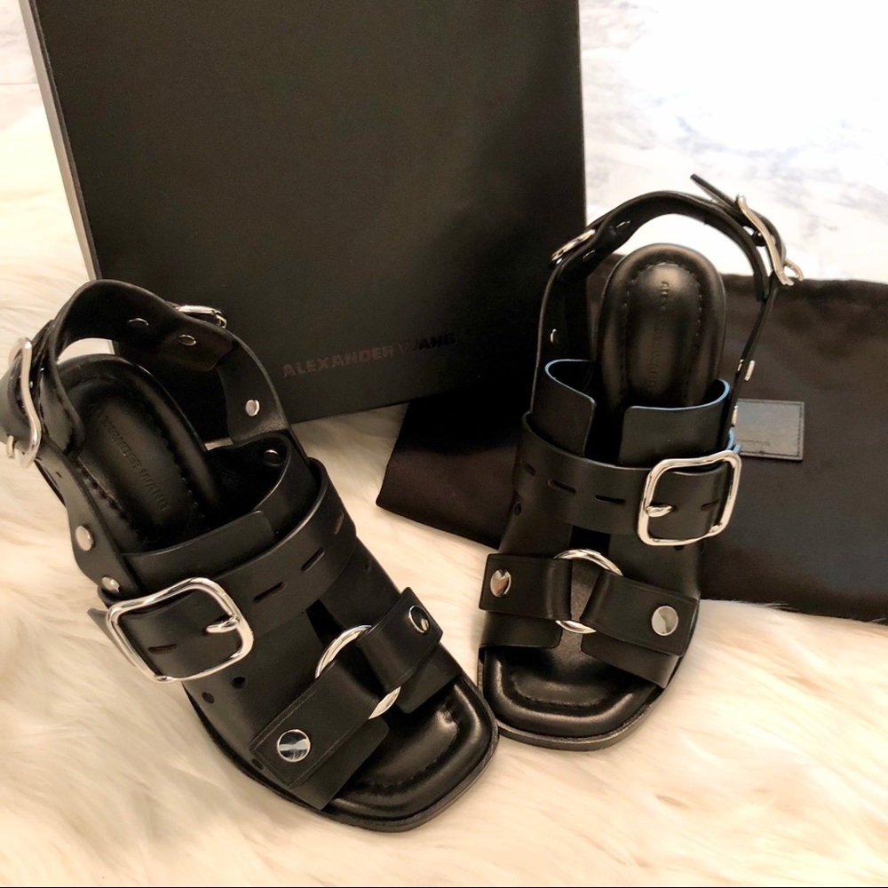 A L E X A N D E R W A N G : “Edda” Heeled Sandal - Picture 3 of 8